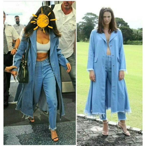 MARQUES ALMEIDA RUNWAY "SPRING BLUE LONDON CHIC" STRETCH JEANS $385 UK-10 / US-6 - Picture 7 of 12